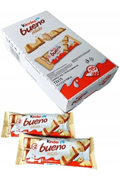 Kinder Μπουένο με λευκή σοκολάτα και κρέμα φουντουκιού, κουτί 15 τεμάχια x 39γρ.