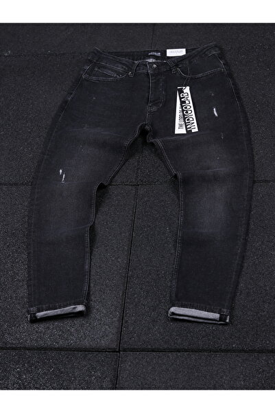 erkek siyah denim pantolon