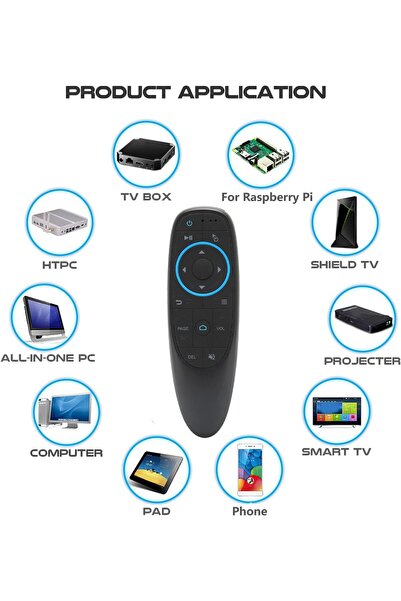 ATAELEKTRONİK g10s Android Tv Box Kumandası Smart Tv Fly Air Mouse Sesli Komu...