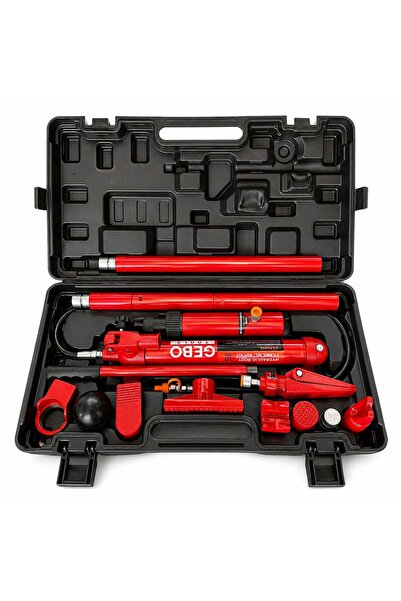 GEBOTOOLS PRESA HIDRAULICA PENTRU INDREPTAT CAROSERII AUTO 10 TONE 15 PIESE G...