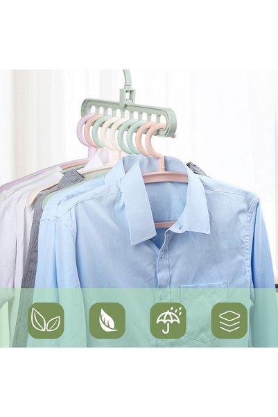 OtoTech Otetechparca ®   9-Compartment Space-Saving Folding Magic Clothes Hanger