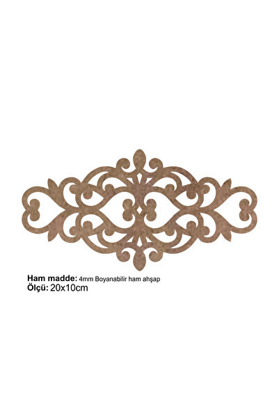 STENCİLTASARIM Stencil Tasarım APLK100 Aplik Lazer Kesim, Ham Ahşap, Dekorati...