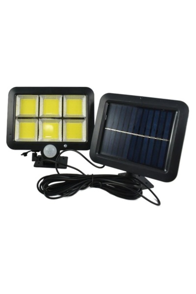 UNİBOX Lampă solară cu senzor de mișcare și panou detașabil, 260 Lm, 1200 mAh...