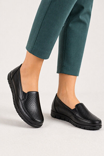 Universal Emil Shoes Içi Hakiki Deri Kışlık Taban Tam Ortopedik Topuk Jelli S...