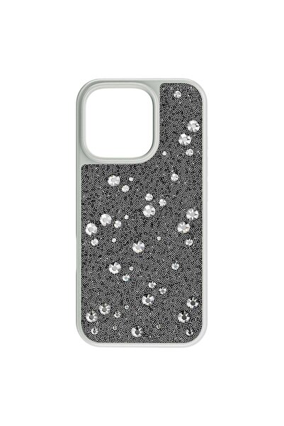 Swarovski High Akilli Telefon Kilifi Scattered Design Iphone® 16 Pro Gümüş Ton