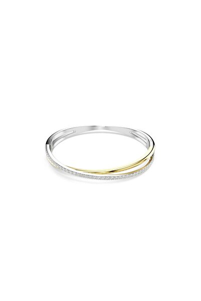 Swarovski Hyperbola Bangle Bileklik Round Cut Beyaz Karişik Metal Kaplama S