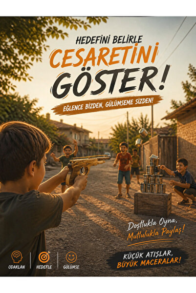 seymen bıçakçılık Ahşap Lastik Atan Oyuncak – Eğlenceli Nostaljik Hedef Oyunu
