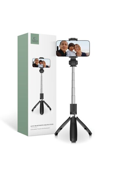 Tech-Protect L01s Selfie Stick Trepied Wireless Negru