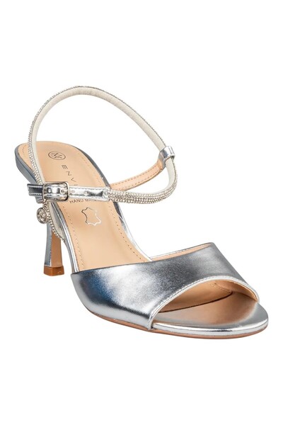 Envie Shoes Γυναικεία Πέδιλα E83-23053-21 Ασημί