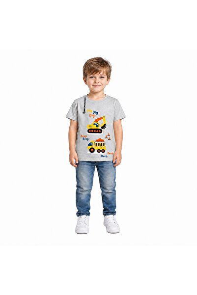 Yale Kids تي شيرت للأولاد من عمر 1-4 سنوات مصنوع من القطن بنسبة 95%