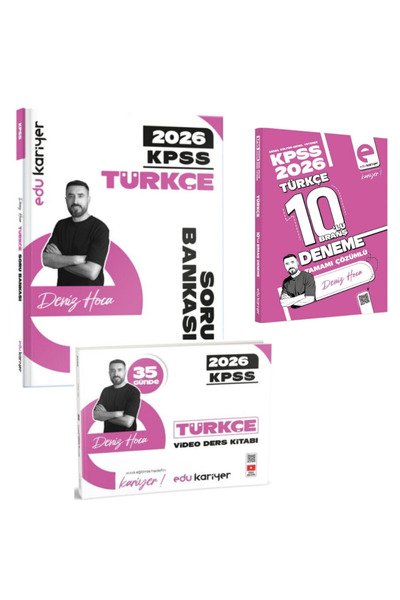 Krallar Karması 2026 Edu Kariyer Deniz Hoca KPSS Türkçe Video Çözümlü Soru Ba...