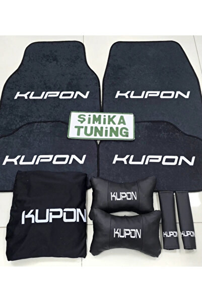 şimika tuning tuningmarketim KUPON SİYAH KAYMAZ TABAN DEKORATİF OTO HALI PASP...