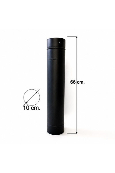 VAV Mühendislik Pelet-Kamp Sobası Borusu Çap 10 Cm (100mm) (1. Sınıf Parlak S...