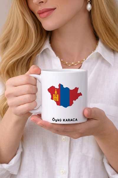 Kirbi Reklam Flag Mongolia Flag Mongolian Illustration Country Printed Porcel...