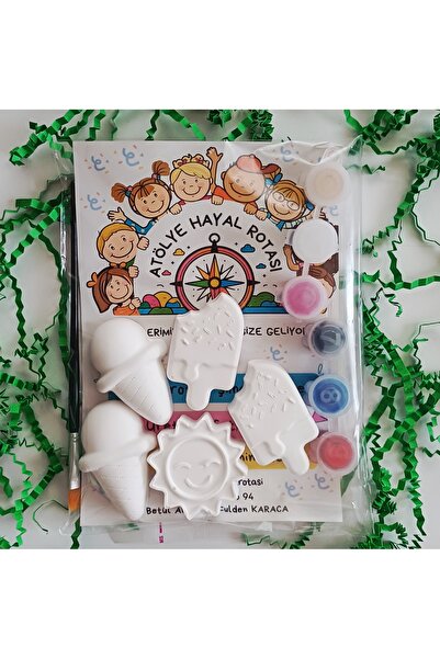 Kids Taş Tozu Boyama Kiti – Dondurma