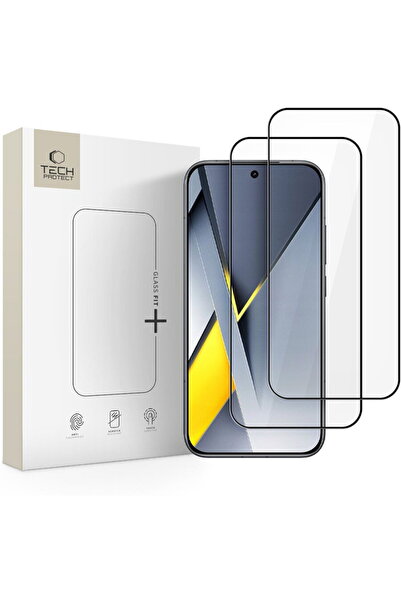 Tech-Protect Husa FIT+ Folie Pachet de 2 Huse Negre pentru XIAOMI POCO F8 PRO