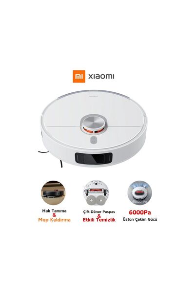 Xiaomi 6000Pa Robot Süpürge Çift Döner Paspas Halı Tanıma Otomatik Mop Kaldır...