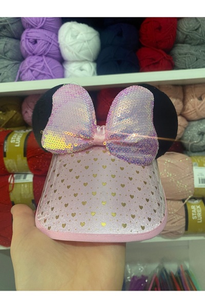 HOBİ Mickey mouse şapka pembe-1 adet