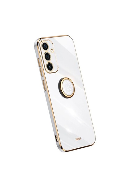 Xinli Straight Θήκη Σιλικόνης με Δαχτυλίδι White (Samsung Galaxy A55 5G)