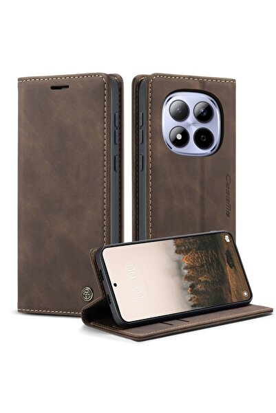Caseme 013 Retro Θήκη Βιβλίο Coffee (Xiaomi Redmi Note 15 Pro 5G)