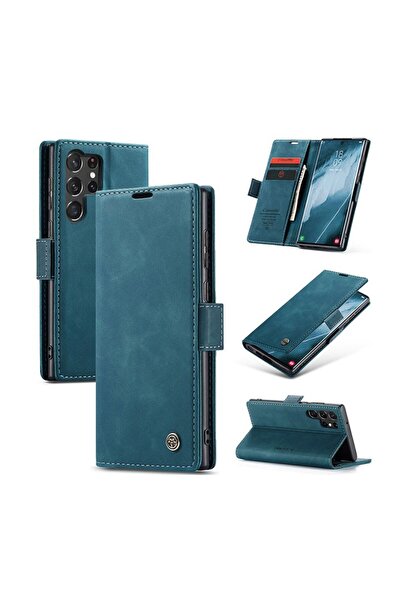 Caseme 013 Retro Θήκη Πορτοφόλι Blue (Samsung Galaxy S25 Ultra 5G)