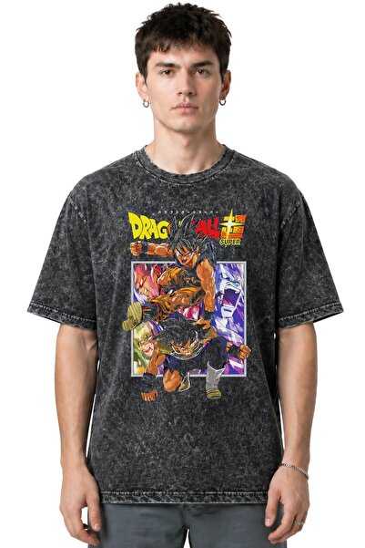 SEVBANO تي شيرت دراغون بول سون غوكو أنيمي مطبوع مسبقًا للجنسين بمقاس كبير وقا...
