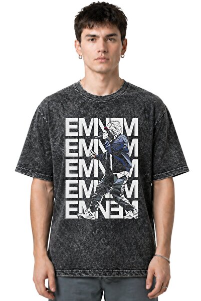 SEVBANO تي شيرت Eminem Rapper Singer مطبوع من الأمام للجنسين بمقاس كبير وقابل...