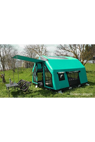 FARRI OOTDOOR MARINA Şişme Çadır | Fosforlu Yeşil | 7 m² | 4–6 Kişilik | All-...