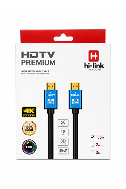 HDTV PREMIUM 2.0 3D 4K ULTRA UHD HDMI KABLO 1.5m
