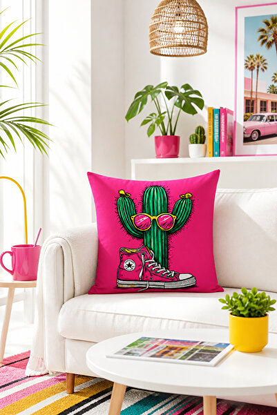 Bertille Home Pop Art Series Double-Sided Digital Printed Throw Pillow Cover