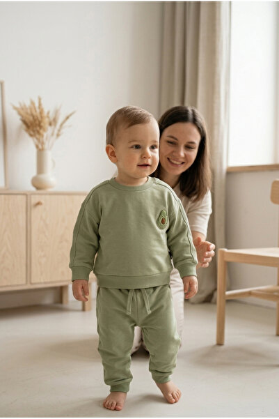 Kuarks Baby Oversize Top and Bottom Set 100% Cotton Comfortable Daily Childre...