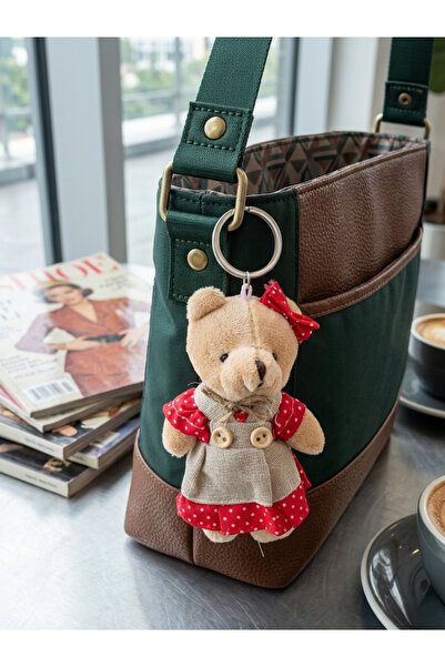 618 CONCEPT Plaid Dressed Bear Charm / Keychain