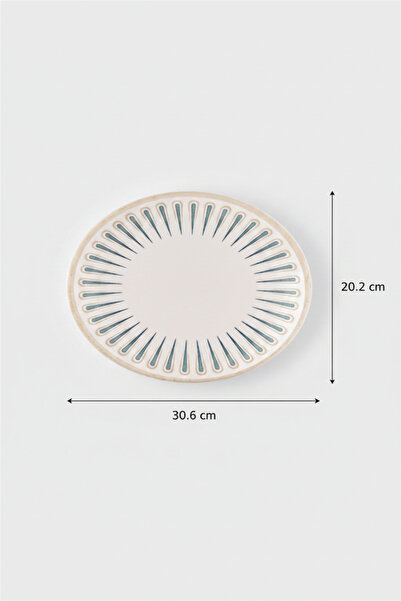 rinart 6 τεμάχια Ellips Oval Kayak Plate 31cm Digital Sierra