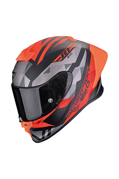 Scorpion EXO R1 Evo II Valere Spor Motosiklet Kaskı Mat Siyah Kırmızı