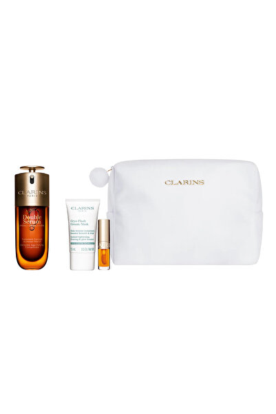 Clarins Комплект Clarins: Двоен, Анти-ейдж, Серум, За лице, 50 мл + Cryo-Flas...