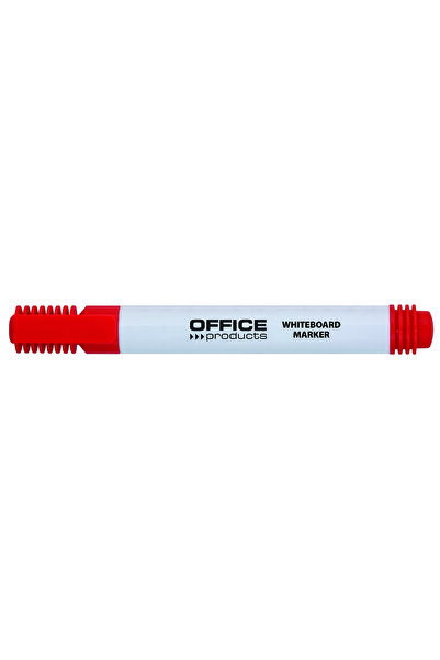 OFFICE products Whiteboard marker, round tip, plastic body, - red