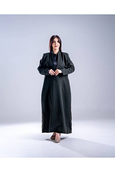 elegant hijab بليزر رسمي باللون الأخضر الداكن