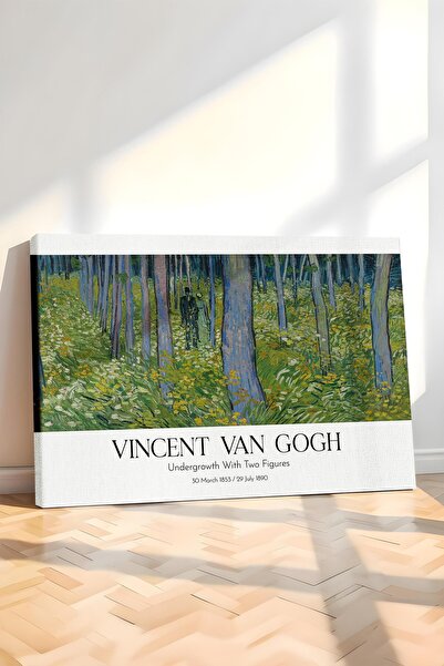 Postifull Vincent Van Gogh - Subterenul vegetal cu două figuri, Tablou pe pân...