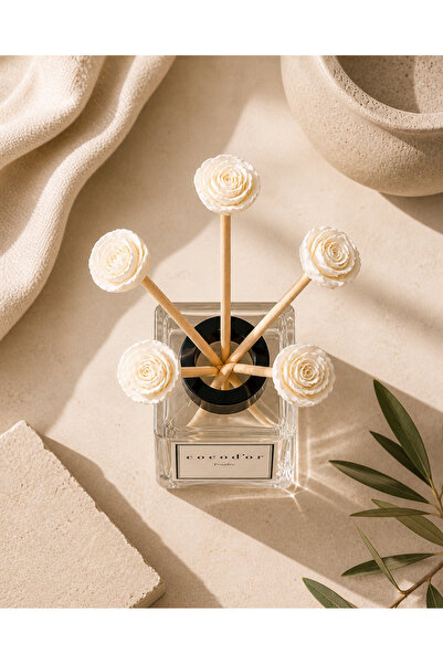 homeartplus 100 ml PUDRA oda kokusu Seramik Çiçek tasarım diffuser