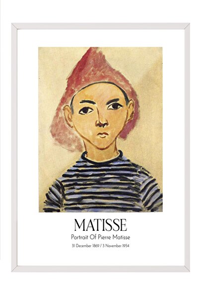 Postifull Matisse - Portret Pjera Matisse, slika sa belim okvirom, serija ume...