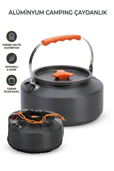 Alıç Kamp Çaydanlığı Alüminyum 1.5 Lt Hafif Dayanıklı - Outdoor Camping Çayda...