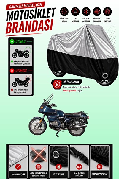 Cemku Twin Top Gray - Bottom Black Bmw R 800 Rt Compatible Engine Cover, Rear...