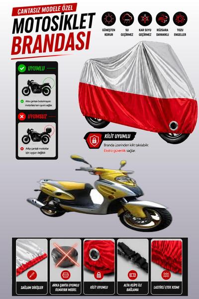 Cemku Twin غطاء محرك مونديال 150 RR متوافق مع اللون الرمادي العلوي والأحمر ال...