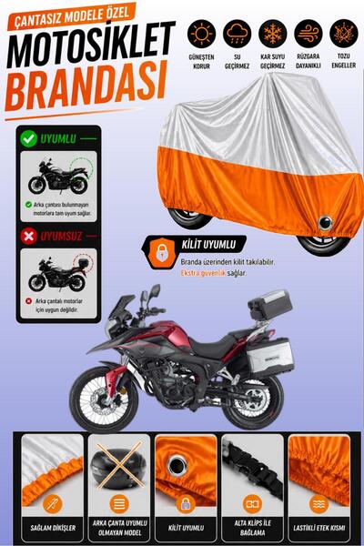 Cemku Twin Top Gray - Bottom Orange Mondial Rx3I Evo Compatible Engine Cover,...