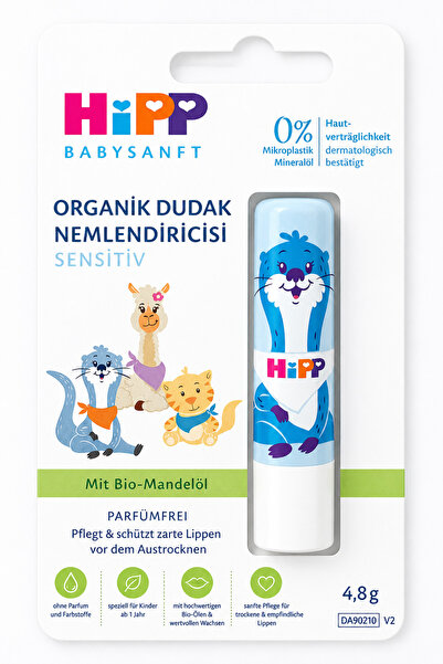 Hipp Babysanft Organik Çocukları için Dudak Nemlendirici 4,8 gr