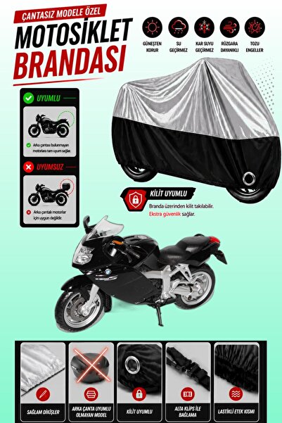 Cemku Twin Top Gray - Bottom Black Bmw K 1200 S Compatible Engine Cover, Rear...