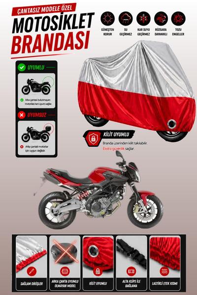 Cemku Twin غطاء محرك متوافق مع Aprilia Shiver 900 باللون الرمادي من الأعلى وا...