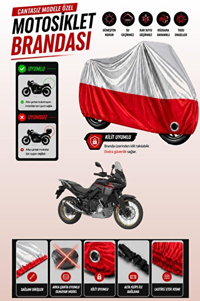 Cemku Twin Top Gray - Bottom Red Honda XL 750 Transalp Compatible Engine Cove...