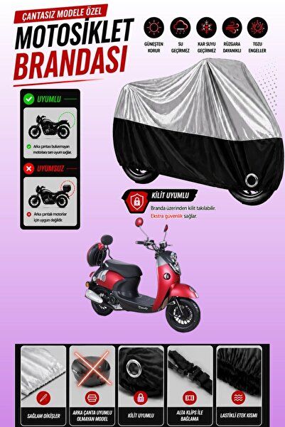 Cemku Twin Top Gray - Bottom Black Kuba Trendy Xc 50 Cc Compatible Engine Cov...