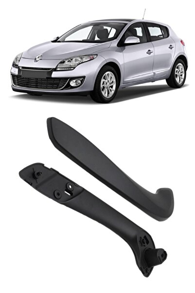 cme parts Renault Megane 3 2009-2016 Uyumlu Sol Kapı Çekme Kolçağı Kolu Siyah...